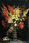 Jacques Emile Blanche Canvas Paintings - Gladioli